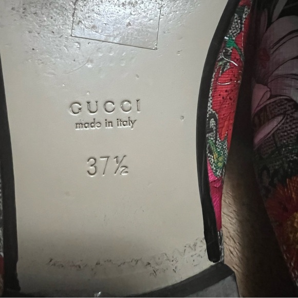 ♥️🩷♥️ Authentic- Gucci Horsebit mules size 37.5 - Picture 15 of 16